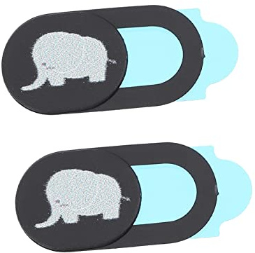 Gatuida 2pcs Webcam Cover Slide Elephant Pattern Webcam Privacy Sliding Cover for Laptop Privacy Slide Lens
