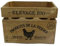 Hogar y Mas HUEVERA Caja Madera MARRÓN Farm 19,5X13X14CM