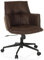hjh LIVING Homeoffice Stuhl gepolstert SOLAO Life Schreibtischstuhl Drehstuhl höhenverstellbar, Stoffbezug Dunkelbraun