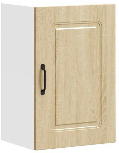 vidaXL Kitchen Wall Cabinet Kalmar Sonoma Oak - Engineered Wood Storage Solution - Versatile, Easy Maintenance Design - 40x31x60 cm