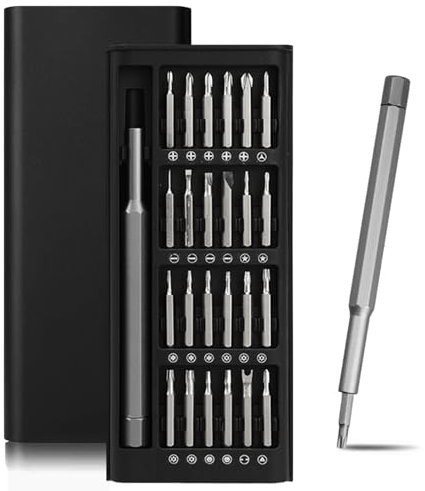 25 EN 1 Destornilladores Precisión,Screwdriver Set,Destornillador Precision Kit,Mini Destornillador,Juego Destornilladores con Caja,per Switch,Laptop,Gafas,PC,Reloj