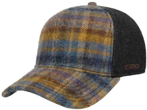 Stetson Wool Check Trucker Cap Snapback Multicolor Men Autumn Winter