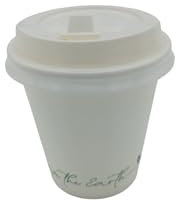 1000 Bicchieri da 20 cl (7 oz) in cartone bianco con coperchi in plastica – Tazze usa e getta con coperchi ermetici e resistenti per bevande calde e fredde