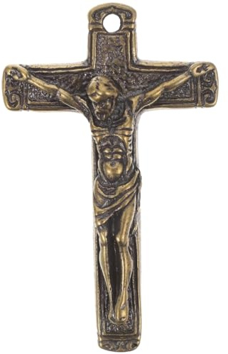 DIYEAH Kreativer Jesus Kreuz SchlüSselanhäNger Aus Kupfer Im Retro Design, Dekoratives Accessoire FüR Zuhause Oder Als Geschenk