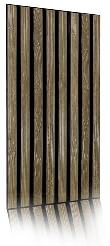 Lot de 10 panneaux 3D en PVC de 4 m² - Aspect bois - Revêtement mural - Panneaux de plafond - Revêtement en PVC - Imitation bois