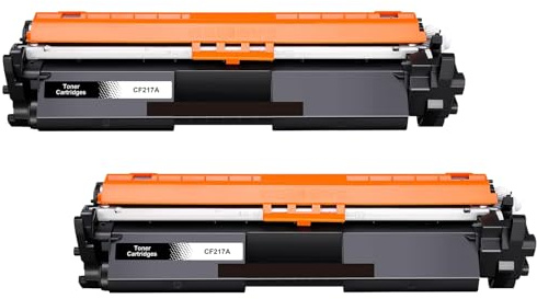 Yowell 17A Toner Schwarz Mit Chip Kompatibel für HP 17A CF217A für HP LaserJet Pro M102a M102w für LaserJet Pro MFP M130a M130nw M130fn M130fw - 2 Schwarz