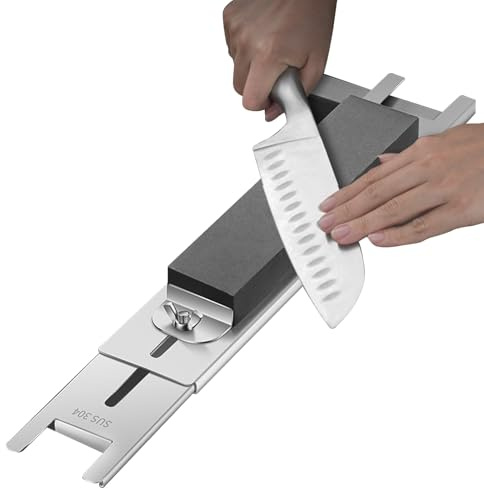 Wetzsteinhalter - Halter für Schleifstein | Verstellbarer Spülsteinbehälter für 2,75-9,44 Wetzstein, Ölstein, Naturstein, Diamantstein