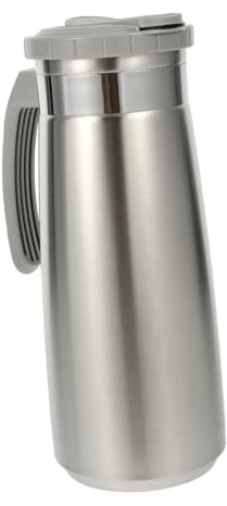 OFFSCH Stainless Steel Pitcher Water Pitcher Lid Large Capacity for Drinks Juice Container for Fridge