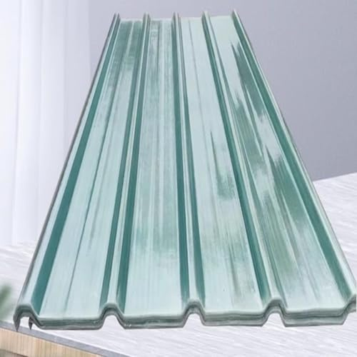 LRYELWA Wellplatten Klar Dachplatten Wetterfest Polycarbonat Platten Schlagfest Überdachung Vordächer Stegplatten für Gewächshaus Gerätehaus Carport Garten,mit Schrauben (0.9m x 1m)