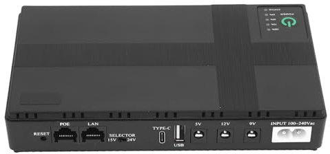 YWBL-WH Batterie de Secours UPS 20 000 MAh, Alimentation sans Interruption avec Plusieurs Protections de sécurité, pour Routeurs, Modems, Caméras de sécurité, Lecteurs MP3 MP4, (Prise UE 100 à 240V)