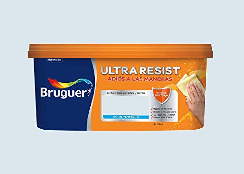 Bruguer ULTRA RESIST Pintura para paredes ultra lavable Azul Relajado 4L