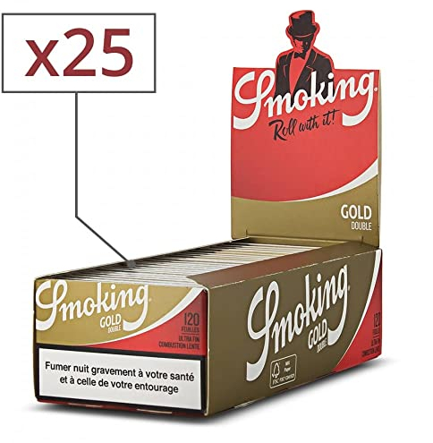 Smoking Blttchen Gold Regular x25