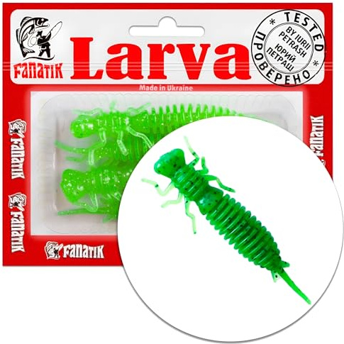 Gummiköder FANATIK Larva Aroma | Barsch Hecht Zander Döbel | 4-11cm, 0.5g - 11g | Gummifisch Jig Soft Bait Lure Kunstköder Angeln Köder Baits Lures Softbait