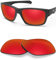 BlazerBuck Polycarbonat Polarisierte Ersatzgläser für Oakley Jupiter Squared OO9135 - Feuerrot AR Beschichtet