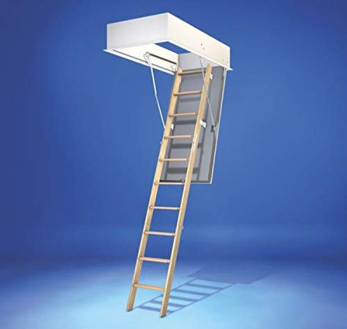 Wellhöfer GutHolz Bodentreppe - mit WärmeSchutz WS4D Deckenöffnung 70 x 120 cm