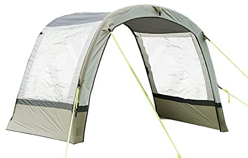 OLPRO Cocoon Breeze Inflatable Campervan Awning Extension Sage & Chalk - Pre 2022 Air Beam, extra storage room, undercover dining area, 350cm wide x 180cm long