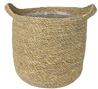 Ivyline Blumentopf Nelis 23 cm Schilf Indoor Pflanzgefäß Natur