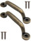 Fuxxer 2 Antike Schubladen-Griffe, Bronze-Design, für Schränke & Truhen, 89x22mm
