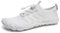 IceUnicorn Barfuss Schuhe Damen Walkingschuhe Barfußschuhe Herren Anfänger Bequeme Atmungsaktiv Gesunde (15#Weiß, 36EU)