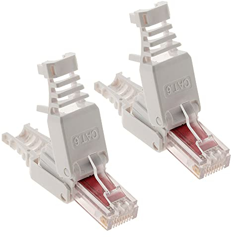 Zenitech Lot de 10 fiches RJ45 Cat 6 sans Outil