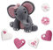 Bombasei Handgefertigte Zucker Fondant Figur, perfekt für Torten- & Kuchendekoration, Tortendeko zum Verschenken für Junge und Mädchen & selbst freuen (Elefant Rosa)