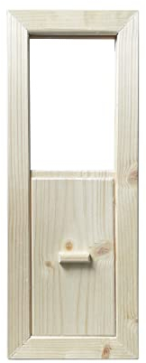 HEZHU Sauna Lüftungsschieber Lüftungsklappe Abluftschieber, Leicht Installation, mit Schieber Holz