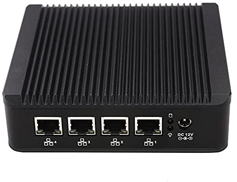 Partaker Firewall Micro Appliance, Mini PC, OPNsense with Intel Celeron J4125 Quad Core,4 Intel i225-V 2.5G Lan,1*VGA, 1*HDMI, 1*COM (Support Console), Fanless,8GB Ram,64GB mSATA SSD