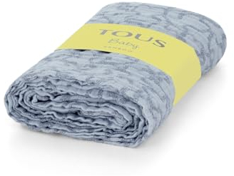 TOUS BABY - Muselina Estampada para tu Bebé. 118x98 cm. (MuseHK Celeste)