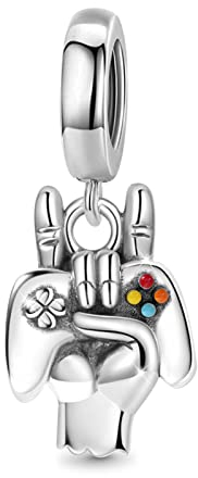 GNOCE Handheld Game Console Pendant Charm Sterling Silver Dangle Charm Fit Bracelet/Necklace for Women Girls Wife Daughter