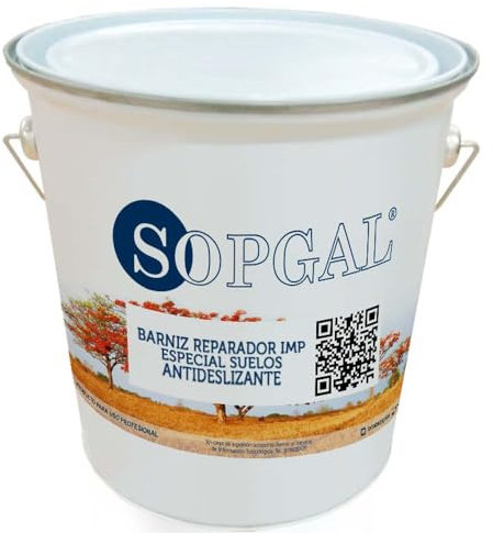 Barniz IMP Especial Suelos (4L) - Incoloro y antideslizante que renueva, restaura e impermeabiliza evitando filtraciones de agua - Sopgal