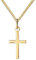 JEVELION Kreuz-Anhänger 585 Gold Gold-Kreuz für Damen, Herren und Kinder Ketten-Anhänger 14 Karat Gold mit Kette