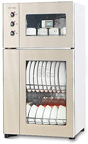 Cocina Comercial Gabinete de desinfección de Gran Capacidad, Alto Control Independiente Superior Vajilla Mueble de Cocina Hogar Vertical de Acero Inoxidable Desinfección del gabinete