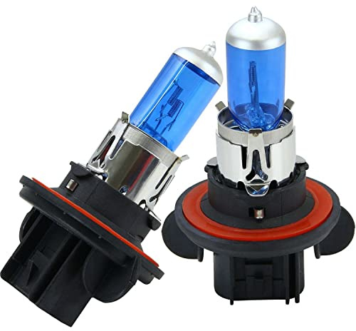 2X Halogen H13 Scheinwerferlampe Birne 60/55W 12V Abblendlicht Fernlicht Glühlampen | E - Prüfzeichen | Sockel P26.4t - Xenon Weiß