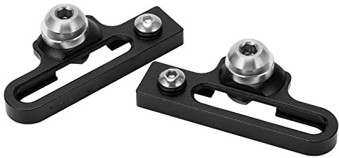 FOLOSAFENAR C Caliper Adapter Brakes, 2Pcs Aluminum Alloy + Steel Screw Bike Parts Heat Dissipation for Road Bikes(Black)