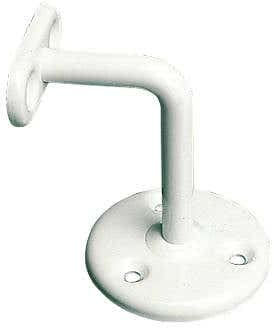 Hardware Solutions - Handrail Bracket - Pack 1- White Finish - Fixings Included - Exterior/Interior Use