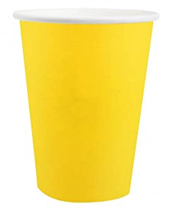 Santex mariage Générique - 10 GOBELETS Carton Bio 25CL Jaune
