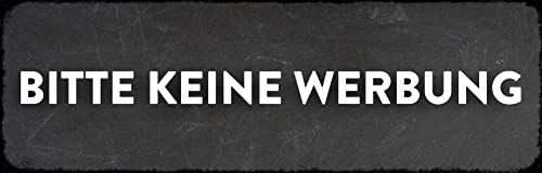 Interluxe Magnet Magnetschild - Bitte Keine Werbung - für Briefkasten Haustür Briefkastenschild