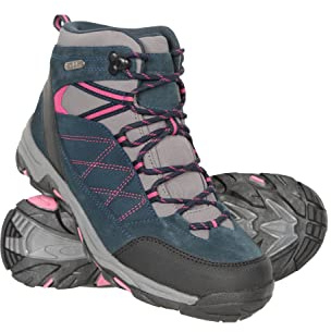 Mountain Warehouse Rapid Wasserdichte Stiefel für Damen - Obermaterial aus Wildleder und Mesh, strapazierfähige Wanderstiefel, Gummisohle - Frühling, Sommer, Camping Marine Damen-Schuhgröße 40 EU