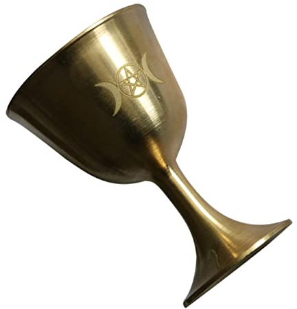 STOBAZA 1 Pc Cáliz De Pentagrama Cáliz Dorado Decoración Vintage Copa De Vino Vintage Vasos Retros Tazas De Agua De Buda Cristalería De La Vendimia Vino Tinto Santo Espléndido Latón Envase