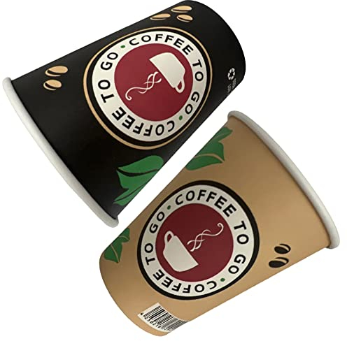Roland 1000 Coffee To Go Becher 300 ml für großen Kaffee oder Cappuccino | Kaffeebecher | Einweg Kaffee Pappbecher | 0,3l Einwegbecher für Heißgetränke | Einmal Trinkbecher Pappe Hartpapier 12oz