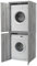 VE.CA - Mueble Lavadora Secadora de Madera Con Puertas - Color Pino Gris Jackson - Columna Lavadora Secadora - Soporte - Fabricado en Italia