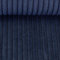 Polsterstoff Möbelstoff Cord-Samt Taschenstoff WANJA | grob gerippt | Abriebfestigkeit >90.000 Zyklen | 17 Farben (dunkelblau)
