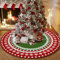 Highdi Weihnachten Teppich Rund Modern rutschfest Rot Grün Schlafzimmer Teppiche, Innenbereich Runder Teppich fürs Wohnzimmer, Flur Kinderzimmer Büro (120cm,Grün)