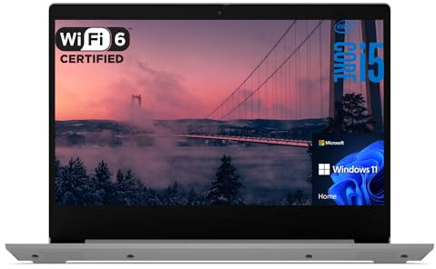 Lenovo IdeaPad 3 Laptop, Display FHD da 14, Intel Core i5-1135G7, 12 GB di RAM, SSD da 512 GB, fotocamera, lettore di schede SD, Bluetooth, Wi-Fi 6, Windows 11 Home, grigio