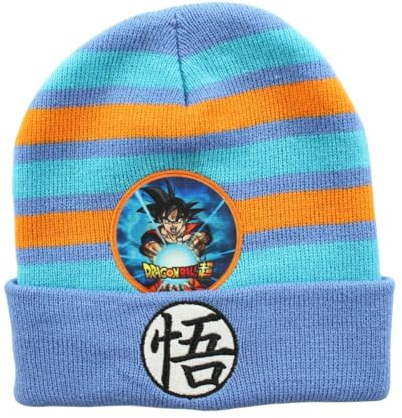 Dragon Ball Z DBZ Mütze Super für Kinder, offizielles Lizenzprodukt, Sangoku-Mütze, blau, One size