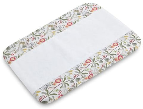 Funda Cambiador Bebe 50x80 de Rizo Blanco Impermeable, Suave y Absorbente. Perfecta para Mantener el Cambiador Limpio y Cómodo para tu bebé. Color Safari Jungle CoolDreams