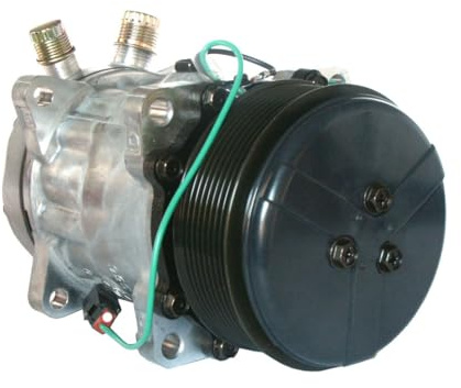 BOSCH A/C Kompressor für Klimaanlage Klimakompressor mit ID: 7H15 Kältemittel: R134a PAG 100 mit 119mm Riemenscheibe 8-Rillen 10116767 51779707099 5700334 1 986 AD1 074