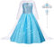 AUYAO Princess Kostüm Kinder Mädchen Kleid 4-teiliges Prinzessinnenkleid Set Kinder Prinzessin Kleid mit Krone Diadem Zauberstab für Verkleidung Karneval Halloween Rollenspiel Geburtstag Party (120cm)