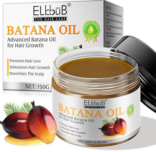 Aceite de Batana Puro para Crecimiento y Reparación del Cabello - Natural, No Refinado, Extraído de las Selvas de Honduras para Prevenir la Caída y Mejorar el Grosor del Cabello en Hombres y Mujeres