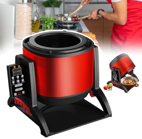 pedenencelia Máquina Cocción Completamente Automática,Procesador Alimentos Comercial 6 L,con Rotación 360° Y Calefacción Integral 3D/Tambor Inclinación 150°,para Restaurante En Casa